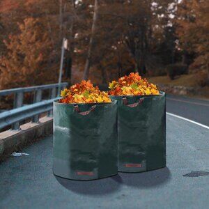 NEW 2Pcs 80Gallons Reusable Garden Waste Bags
